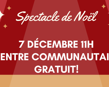 Spectacle de Noël | 7 décembre