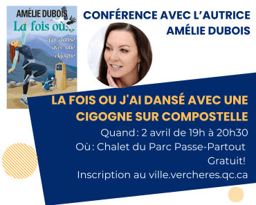 Conférence avec l’autrice Amélie Dubois