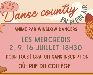 Danse country en plein air – Une nouveauté festive