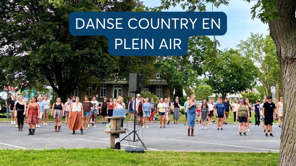 Danse country en plein air