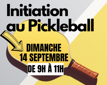 Initiation au pickleball | 14 septembre